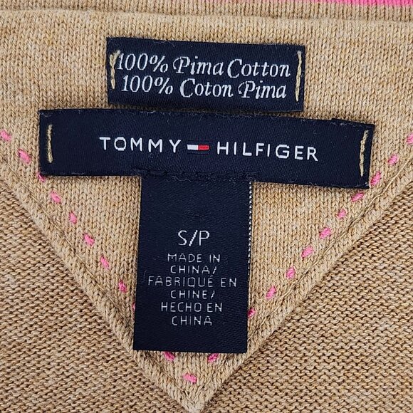 Tommy Hilfiger Pima Cotton Argyle Sweater Tennis Prep Light Academia Y2K Golf - Picture 9 of 10